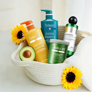 Set <span class=keywords><strong>Shampoo</strong></span> e Balsamo per Capelli da Salone con Cheratina per Idratazione, Riparazione e Nutrimento, Vegano e Cruelty-Free, Kit per la Cura dei Capelli 750ml - Product Image 1