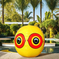 Ballons en forme de globe oculaire en PVC gonflables réutilisables pour effrayer les oiseaux, forme rectangulaire, répulsif pour oiseaux pour une lutte efficace contre les oiseaux en extérieur