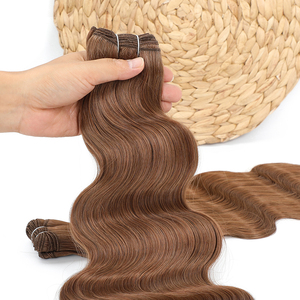 GLADYS - Extensiones de Cabello Sintético Natural de 30 Pulgadas, Color Rubio Piano, <span class=keywords><strong>Castaño</strong></span>, Ondulado, Cola de Caballo, Cabello Suelto y Profundo - Product Image 3