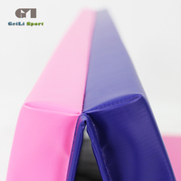 Tapis de culbutage facile à nettoyer robuste pliable enfants rembourré léger Portable poignée de transport équipement de gymnastique pour le jeu d'activité