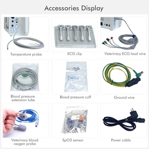 Высокое качество, OEM ODM ветеринарный многопараметрический монитор, мониторы жизненно важных сигналов с Co2 Capnograph NIBP, ветеринарная клиника с функцией температуры - Product Image 5