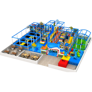 Aire de jeux intérieure pour enfants sur le thème du requin marin, équipement de jeu doux personnalisé pour les enfants à prix d'usine garanti - Product Image 1