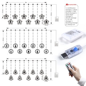 Guirlande lumineuse LED de Noël la plus vendue, avec pendentifs de dessins animés, cordon en PVC, étanche, alimentée par USB, IP42, luminosité réglable - Product Image 5