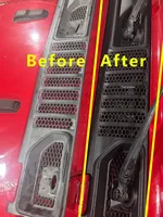 Pour Jeep Wrangler JL 2018-2024 : Grille de ventilation de capot, guide d'eau de pare-brise, plaque de protection de base de pare-brise, fabriqué en Chine