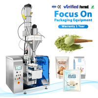 Machine automatique de remplissage et de scellage de sachets préformés pour crème glacée, milkshake, poudre de pudding, doypack