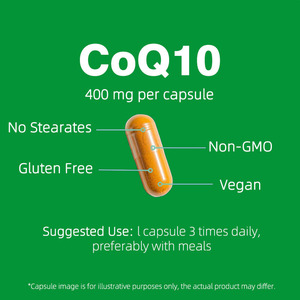 Premium CoEnzyme <span class=keywords><strong>Q10</strong></span> Cápsulas Potente Suporte Antioxidante Saúde Imunológica e Saudável Coração Natural Formula Supply