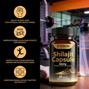 OEM/ODM Shilajit Extract Capsules Immuunversterker Immuunondersteuning Himalaya Shilajit Capsules Natuurlijke Kruidensupplementen - Product Image 4
