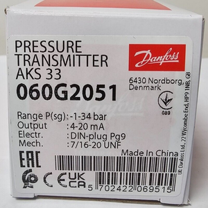 Transmisor de Presión Danfoss AKS33 060G2051 Disponible en Stock - Product Image 1
