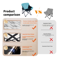 Chaise de camping pliante légère en fer, portable, anti-UV, pour extérieur, plage, pêche, jardin, voyage, randonnée, atelier, sud-est