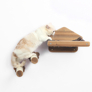 Hamaca de madera maciza con forma de seta extraíble para gato, cama montada en la pared, gran oferta - Product Image 6