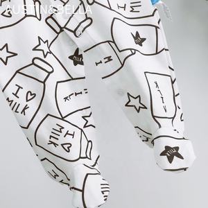 AustinBella/Boutique Tutina con Piedini per Neonato 0-3 6 9 <span class=keywords><strong>12</strong></span> fino a <span class=keywords><strong>18</strong></span> <span class=keywords><strong>Mesi</strong></span>, <span class=keywords><strong>Abbigliamento</strong></span> Autunno Inverno per Bambino 100% Cotone - Product Image 6