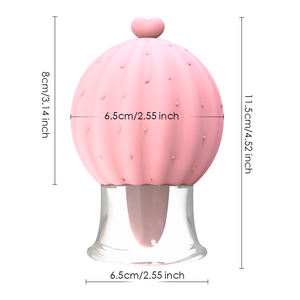 เครื่องนวดกระตุ้นหัวนมรูปทรงกระบองเพชรแบบใหม่ 9 ระดับความถี่สั่นสะเทือน เพิ่มความสุข ของเล่นทางเพศสำหรับผู้หญิง - Product Image 6