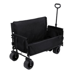 Carrito de Camping Plegable para Exteriores, 100x80x60cm, Cuatro Ruedas Giratorias, Mango Telescópico, Carrito de Compras - Product Image 1
