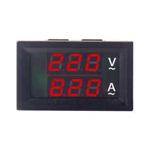 Compteur à double affichage D85-2035VA, 4 chiffres LED, tension et courant AC/DC, monophasé, entrée 220V, précision classe 1.5 - Product Image 1
