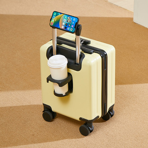 Valise de <span class=keywords><strong>Cabine</strong></span> Tendance 14 Pouces, <span class=keywords><strong>Bagage</strong></span> à Main Compact, <span class=keywords><strong>1</strong></span> Pièce, Vente <span class=keywords><strong>en</strong></span> Gros, <span class=keywords><strong>en</strong></span> PC et ABS, 40*30*20, avec Porte-Gobelet - Product Image 6