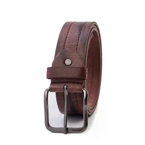 Cintura in pelle da uomo personalizzata a basso costo casual moda di lusso cinture stampate per gli uomini