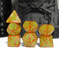 Ensemble de dés en acrylique polyédrique D20 de haute qualité écologique et Offre Spéciale pour les jeux RPG et DND pour les jeux de société Dragons Dungeons