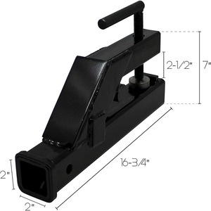 Adaptador de enganche para remolque KAMEXII de 2 pulgadas, de acero forjado con recubrimiento en polvo, compatible con remolques de 800 libras de capacidad de carga - Product Image 3