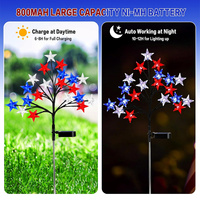 Luces Decorativas LED de Colores con Forma de Estrella, Luces Solares para Jardín, para Decoración de Fiestas, Días Festivos y Festivales, con Certificación CE, FCC y RoHS