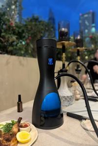 電子シーシャ水タバコ加熱器 V9 DC12V 防水 大容量充電式 48000mAh ブラックバッテリーパック 1000サイクル寿命 - Product Image 3