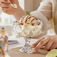 Tasse en verre jetable créative pour crème glacée aux fruits aigres Milkshake pour le service de desserts ménagers