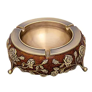 High-end creative European fashion home trend hotel bar ash cup metal arts and crafts gifts Metal ashtray