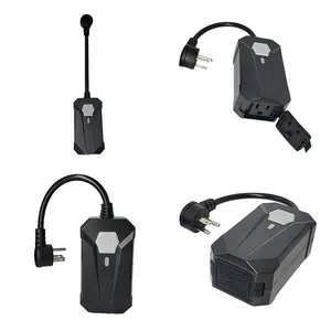 USA Étanche IP55 Tuya Smart Life Smart Outdoor Gradateur Socket Power Plug pour Led Strip Light Fonctionne avec Alexa Google