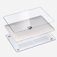 Coque de protection pour ordinateur portable personnalisée, durable, transparente comme du cristal, pour Macbook PC