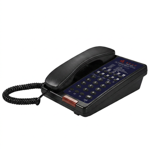 Téléphone d'hôtel moderne en caoutchouc écologique de haute qualité de la marque JX avec logo personnalisé - Product Image 6