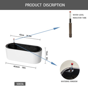 Vasi per Fiori Ovali Autoassorbenti YIZHITANG Adatti per Tutti i Vasi <span class=keywords><strong>in</strong></span> Plastica da Appendere sul Scrivania - Product Image 3
