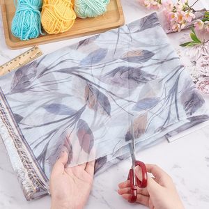 Foglia di Chiffon tessuto 59 pollici di larghezza <span class=keywords><strong>ardesia</strong></span> grigio tessuto per cucire Vintage poliestere tessuto trasparente - Product Image 6