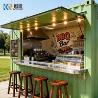 10FT Pop-up Container Café Bar zum Verkauf Modularer Kaffeeshop Kiosk Outdoor Restaurant-Stand Individuelles Design