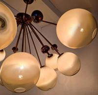 Lustre moderne en forme de boule ronde pour salon, style nordique créatif, boule de verre soufflée à la main, lustres en verre pour salon