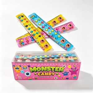 Bonbons gélifiés Bestar <span class=keywords><strong>Monster</strong></span> en forme de règle souple, emballage OEM, marque privée, saveurs de fruits, bonbons en vrac, halal pour enfants - Product Image 2