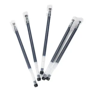 12pcs 0.5mm Pack Black Long Fine Full Needle Gel Ink Pen Integrated Design Of Refill And Barrel For Office Student