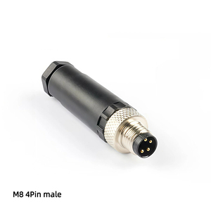 M8 DIN 3-Pin 4-Pin Lắp Ráp Cắm Nam Nữ Thẳng Uốn Một Mã 60V/3A IP67 Cảm Biến Vít Thiết Bị Đầu Cuối Kết Nối - Product Image 5