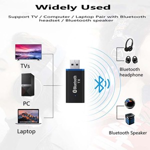 TX3 Blue-tooth 5.0 USB adaptateur d'émetteur Audio 3.5mm <span class=keywords><strong>prise</strong></span> AUX stéréo pour haut-parleur de <span class=keywords><strong>casque</strong></span> pour TV <span class=keywords><strong>PC</strong></span> récepteur de <span class=keywords><strong>casque</strong></span> AUX - Product Image 5