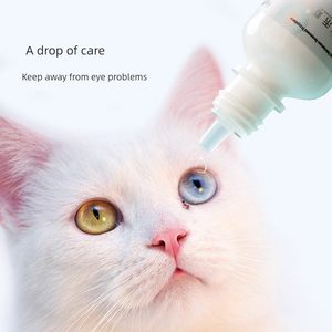 Gouttes oculaires Heshuo Hemu Qing pour chats et chiens - Douces, non irritantes, antibactériennes, soulagent l'inconfort oculaire, en stock, 100 ml, usage intérieur - Product Image 2