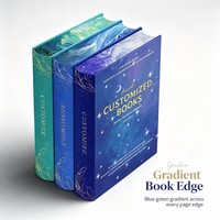 Carnet A5 personnalisé à couverture rigide avec dorure à chaud, journal à couverture rigide, impression de livres, bords vaporisés, coffret cadeau