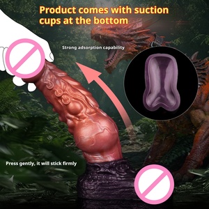 Dildo in Silicone Premium all'Ingrosso, Plug Anale Portatile, Ecologico, 100% Impermeabile, Realistico, a Doppio Strato, Morbido al Tatto, Fantasia Animale - Product Image 4