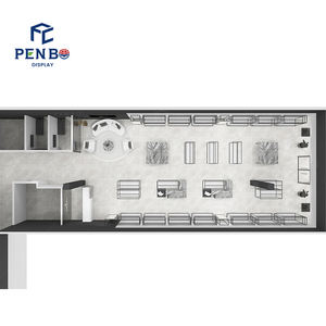 Bastidores de ropa personalizados para tiendas de ropa Soluciones de exhibición de venta al por menor duraderas Diseño de interiores de tienda de ropa de mujer - Product Image 6