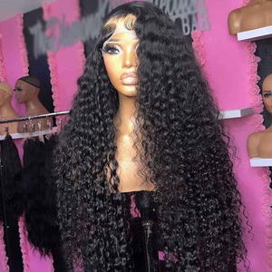 Pelucas de <span class=keywords><strong>Cabello</strong></span> Humano con Ondas de Agua, sin Pegamento, Pre-Desplumadas, Pre-Cortadas, 13x4, Peluca Brasileña Virgen con Ondas de Agua <span class=keywords><strong>para</strong></span> Mujeres Negras - Product Image 5