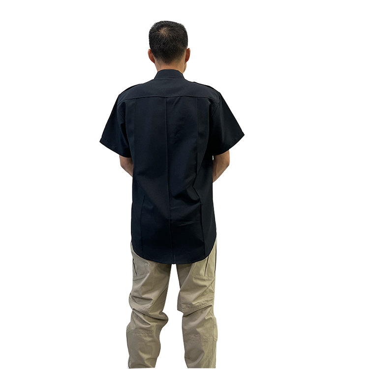 High Quality Custom Design Top Sell Uniform Workwear Black Security Uniforms Shirts