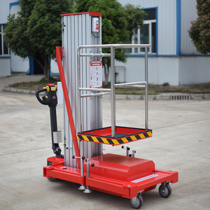 Thủy lực một bài di động rửa xe nhà để xe duy nhất bài xe nâng/cột duy nhất 6M 8M <span class=keywords><strong>10m</strong></span> nhôm nâng người đàn ông nâng - Product Image 3