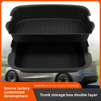 Tesla Model Y (Version Rafraîchie L) Luxe 6 places avec boîtes de rangement avant/arrière et organisateur de coffre inférieur en plastique