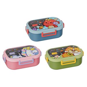 Lonchera de acero inoxidable Tedemei 304 con compartimentos para niños y estudiantes, lonchera portátil tipo bento con tapa - Product Image 5