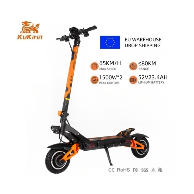 2026 New Arrival KuKirin G3 Pro 52V 23AH Battery Electric Motor Scooter Big Dual Motor EU Warehouse