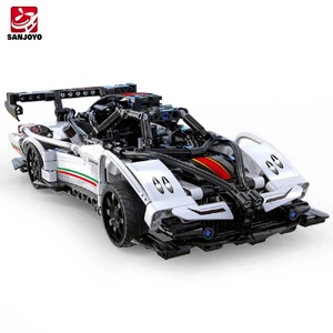 CaDA Racing Car Vehicle Technic Building <b>Block</b> Bricks 2.4G <b>Plastic</b> <b>Block</b> Remote Control Rc Car Toy - Product Image 3