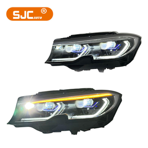 Feux avant laser jaunes et blancs SJC USA STOCK pour BMW Série 3 G20 G80 2019-2022 M340i M330i, phare laser bicolore - Product Image 3