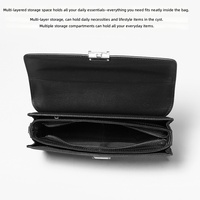 Sacs en cuir véritable de haute qualité avec logo personnalisé, service OEM en gros, sac enveloppe, sac à main portable avec doublure en polyester